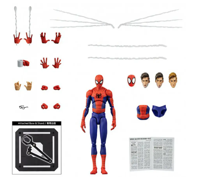 Колекційна фігурка Людина павук Spider-Man Peter B. Parker Павутина всесвітів зі змінними деталями (16 см) Marvel - Фото 4 Колекційна фігурка Людина павук Spider-Man Peter B. Parker Павутина всесвітів зі змінними деталями (16 см) Marvel - зображення 4