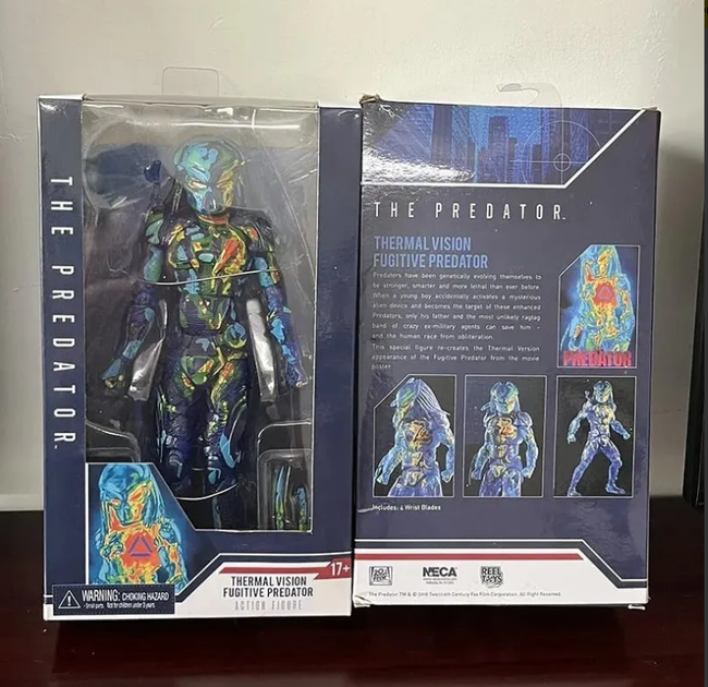 Коллекционная экшн фигурка Thermal Vision Fugitive Predator (Хищник-беглец в режиме тепловизора) 20 см с набором аксессуаров action figures - Фото 6 Коллекционная экшн фигурка Thermal Vision Fugitive Predator (Хищник-беглец в режиме тепловизора) 20 см с набором аксессуаров action figures - изображение 6
