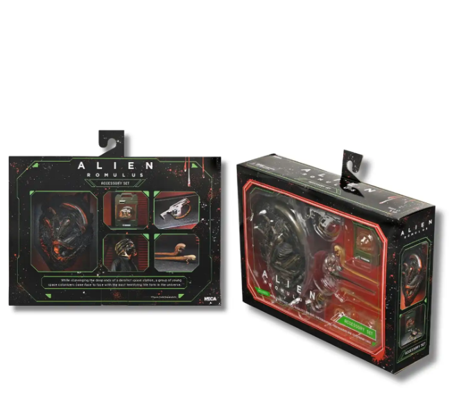 Набор аксессуаров NECA Alien Romulus Accessory Set / Чужой Ромул Набор Аксессуаров — Facehugger, Chestburster, Pulse Rifle, Криоконтейнер - изображение 6