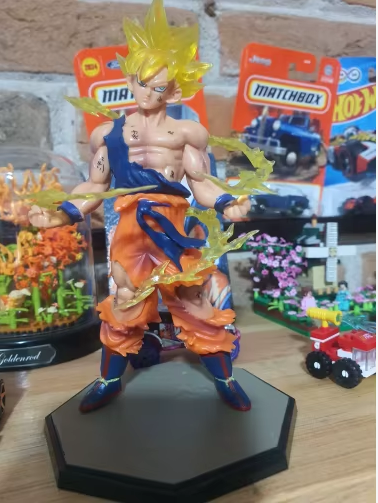 Коллекционная фигурка, статуэтка Сон Гоку аниме Драгон Болл (Son Goku Super Saiyan anime Dragon Ball) - изображение 5