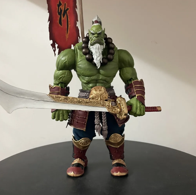 Фигурка Thrall World of Warcraft / Трал Варкрафт / Action Figure Подвижная фигурка 1/10 Орда Орк Мастер меча Doomhammer 22 см коллекционная статуэтка - изображение 5