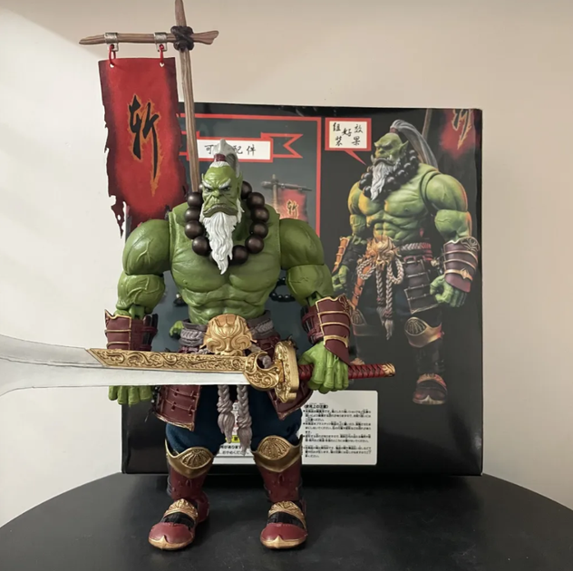 Фигурка Thrall World of Warcraft / Трал Варкрафт / Action Figure Подвижная фигурка 1/10 Орда Орк Мастер меча Doomhammer 22 см коллекционная статуэтка - изображение 13