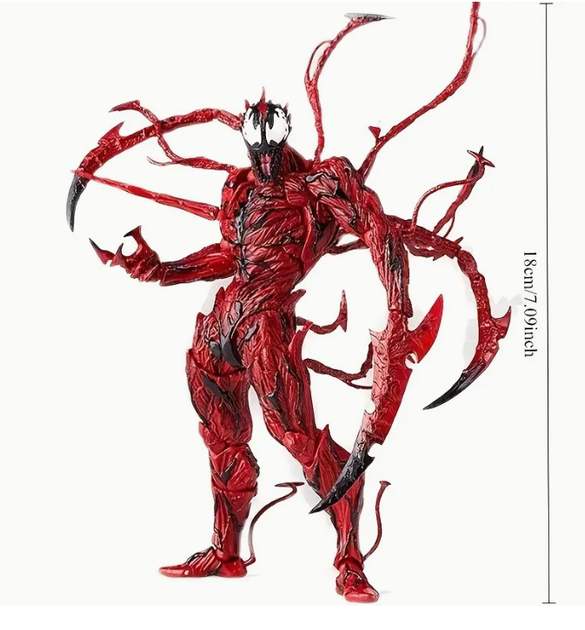 Фигурка Карнаж 18см коллекционная с набором аксессуаров action figures Carnage MARVEL 16 см - изображение 2