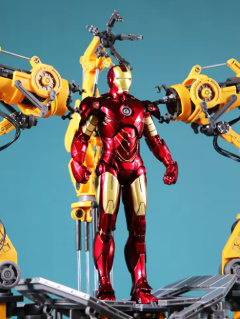 Коллекционная экшн-фигурка "Железный человек 2 с порталом". Статуэтка Marvel MK4 Iron Man Portal , 18см - Фото 4 Коллекционная экшн-фигурка "Железный человек 2 с порталом". Статуэтка Marvel MK4 Iron Man Portal , 18см - изображение 4