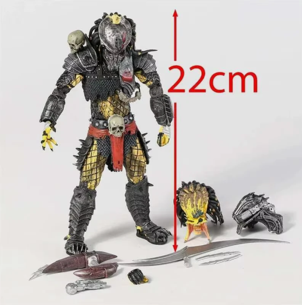 Колекційна екшн фігурка Ultimate Scarface Predator: Concrete Jungle Хижак 22см з набором аксесуарів action figures - зображення 2