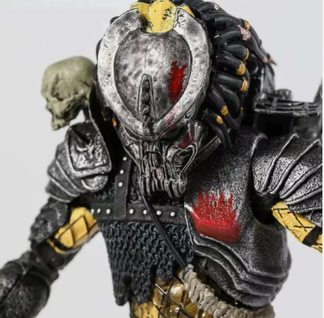 Колекційна екшн фігурка Ultimate Scarface Predator: Concrete Jungle Хижак 22см з набором аксесуарів action figures - зображення 8