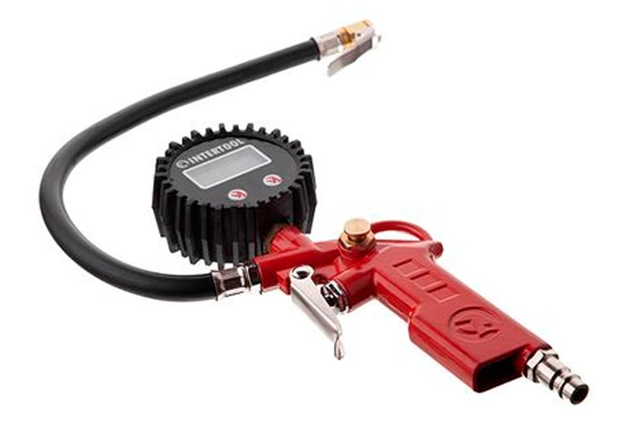 Пневмопистолет для подкачки колес Intertool 10 bar с цифровым манометром (PT-0508) - Фото 2 Пневмопистолет для подкачки колес Intertool 10 bar с цифровым манометром (PT-0508) - изображение 2