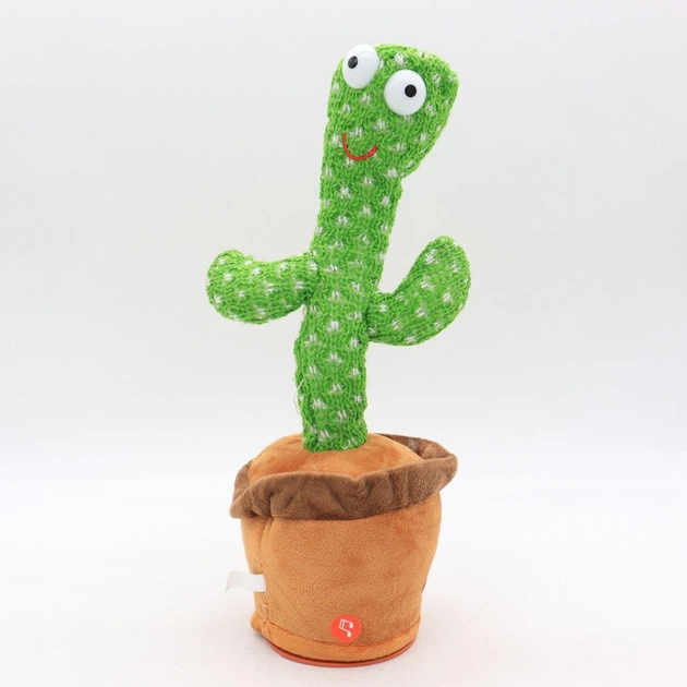 Танцюючий кактус співаючий з підсвічуванням, 58 пісень, 31 см Dancing Cactus - зображення 4