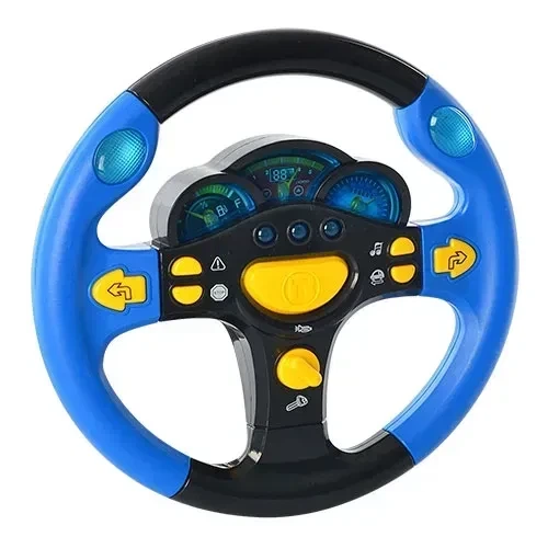 Іграшкове музичне дитяче кермо іграшка Limo Toy 7044 UK українською мовою з музикою ігровий дитячий музичний руль для дітей - зображення 2