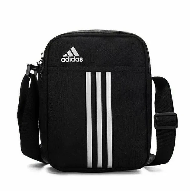 Сумка через плече Adidas чорно-білого кольору. - зображення 2