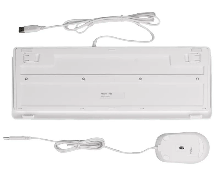Комплект клавіатура+мишка A4Tech F1512 (White) Fstyler, дротовий, USB, білий колір - зображення 6