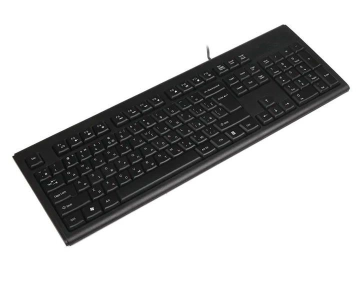 Клавиатура A4Tech KRS-83 USB, черная, 104клав, Большой Enter Comfort Rounded Edge keyboard X-slim - изображение 4