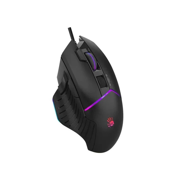 Мышь игровая A4Tech Bloody W95 Max (Black), активированное ПО Bloody, RGB, 12000 CPI, 50M нажатий, цвет черный - изображение 8