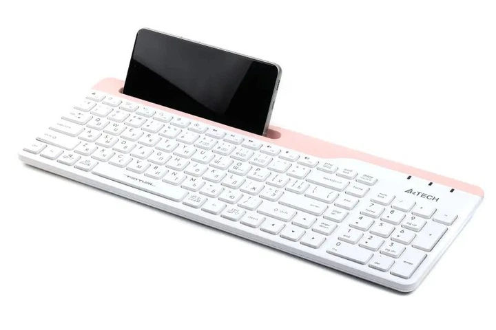 Клавіатура бездротова A4Tech FBK25 (White) Fstyler, (BT + 2.4 ГГц), з акумулятором, quiet key, колір білий - зображення 5