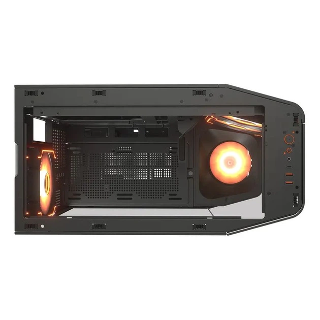 Корпус комп'ютерний Cougar FV270 RGB Black Ігровий, 3*120mm, 1*140mm, ARGB Fan Pre-installed, Type-C x1, USB3.0 x2, Audio x1, чорний - зображення 6