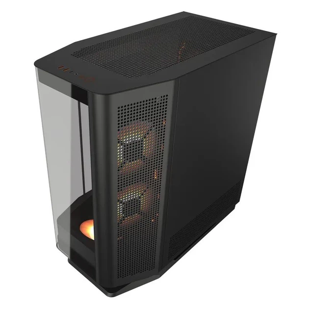 Корпус комп'ютерний Cougar FV270 RGB Black Ігровий, 3*120mm, 1*140mm, ARGB Fan Pre-installed, Type-C x1, USB3.0 x2, Audio x1, чорний - зображення 7