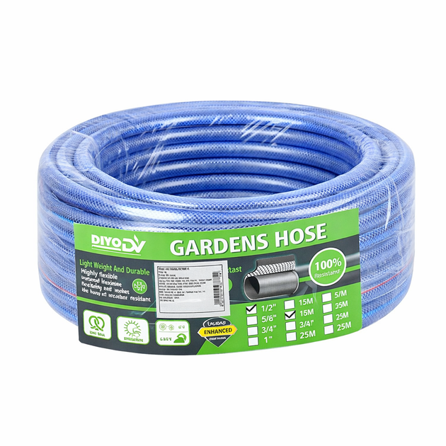 Шланг для поливу DIVO BlueWave 15 м 1/2" 2-шаровий Синій (R41856-15) - Фото 3 Шланг для поливу DIVO BlueWave 15 м 1/2" 2-шаровий Синій (R41856-15) - зображення 3
