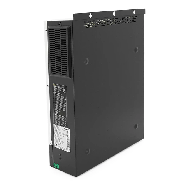 Гібридний інвертор MUST PV18-3624PREM, 3600W, 24 В, струм заряду AC 60 А/PV 100 А, 170–280 В, Wi-Fi, USB, RS485, CAN, MPPT (100 А, 60–360 В постійного струму), 318×454×122 мм, 7,8 кг. - Фото 2 Гібридний інвертор MUST PV18-3624PREM, 3600W, 24 В, струм заряду AC 60 А/PV 100 А, 170–280 В, Wi-Fi, USB, RS485, CAN, MPPT (100 А, 60–360 В постійного струму), 318×454×122 мм, 7,8 кг. - изображение 2