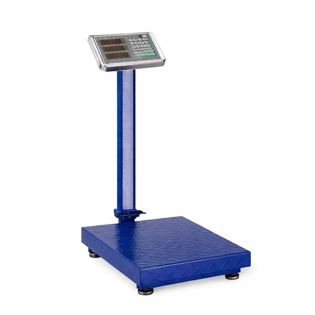 Весы торговые RB-150KG с усиленной платформой 40х30 см, 150 кг, синие / Напольные весы / Весы для торговли - изображение 3