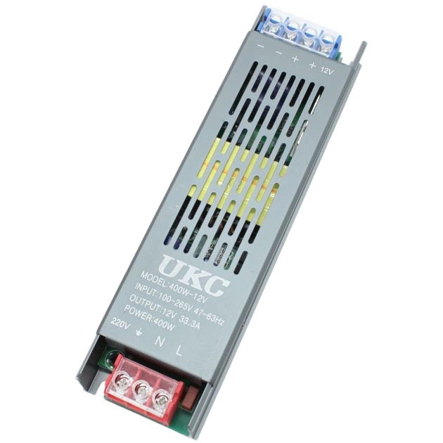 Блок живлення 12V, 35A, METAL Long - зображення 2