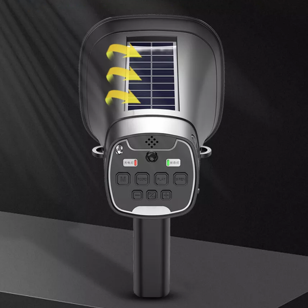 Беспроводной мегафон на солнечной батарее от USB с Bluetooth / Мегафон-громкоговоритель / Аккумуляторный рупор - изображение 2