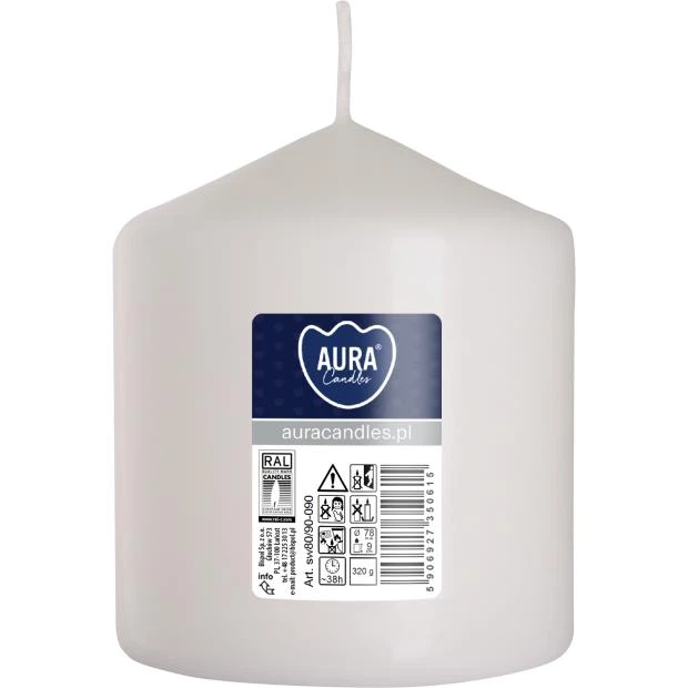 Свчічка циліндр Aura (Bispol) 8х9 см. Рожева (27453) - Фото 1 Свчічка циліндр Aura (Bispol) 8х9 см. Рожева (27453) - зображення 1
