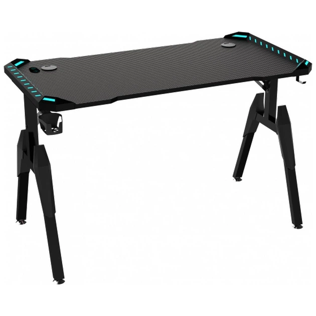 Комп'ютерний стіл GT Racer (T-1444 (140x60x73) Black) - Фото 2 Комп'ютерний стіл GT Racer (T-1444 (140x60x73) Black) - зображення 2