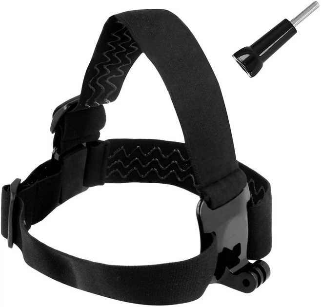 Opaska na głowę do kamer sportowych Hurtel GoPro, DJI Osmo Action, Eken, SJCam, Insta360 z długą śrubą montażową czarna (5907769372216) - Zdjęcie 1 Opaska na głowę do kamer sportowych Hurtel GoPro, DJI Osmo Action, Eken, SJCam, Insta360 z długą śrubą montażową czarna (5907769372216) - obraz 1