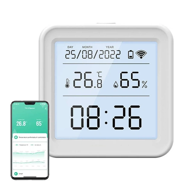 Датчик температуры и влажности Wi-Fi LCD Tuya Gosund S6 (6972391287763) - изображение 2