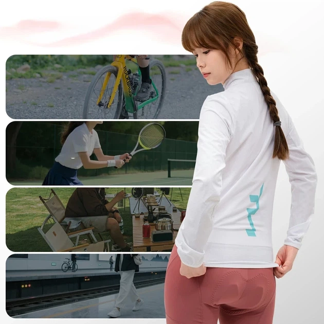 Куртка велосипедная женская Rockbros YPW069 White (5907769393600) - Фото 9 Куртка велосипедная женская Rockbros YPW069 White (5907769393600) - изображение 9