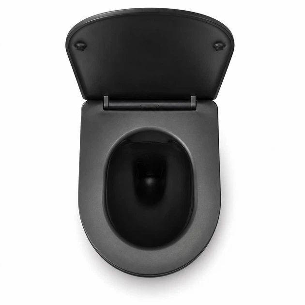 Подвесной унитаз VBI VULCANO BLACK MATT - изображение 5