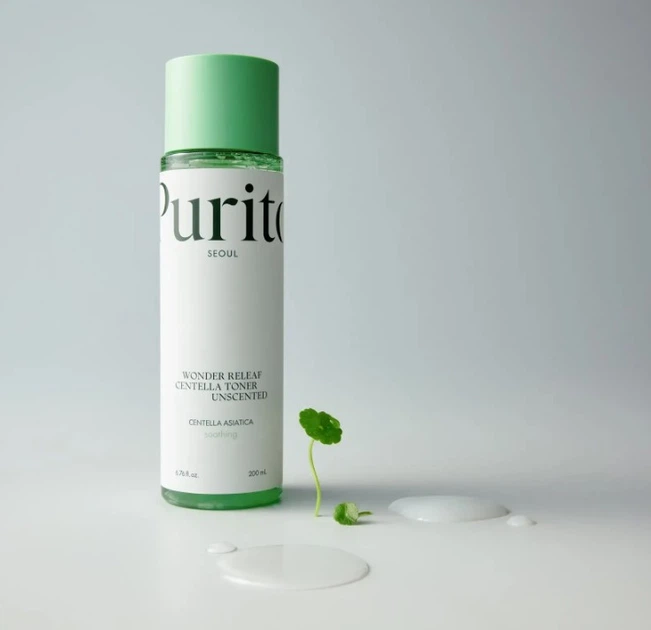 Заспокійливий тонер з центеллою без ефірних олій Purito SEOUL Wonder Releaf Centella Toner Unscented 200 ml - зображення 2