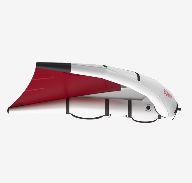 Крыло для Виндсерфинга Sup Серфинга Кайтинга Сноубординга TRIBORD Wing Explore 500 V2 4м² Винг Wing Красный - Фото 3 Крыло для Виндсерфинга Sup Серфинга Кайтинга Сноубординга TRIBORD Wing Explore 500 V2 4м² Винг Wing Красный - изображение 3