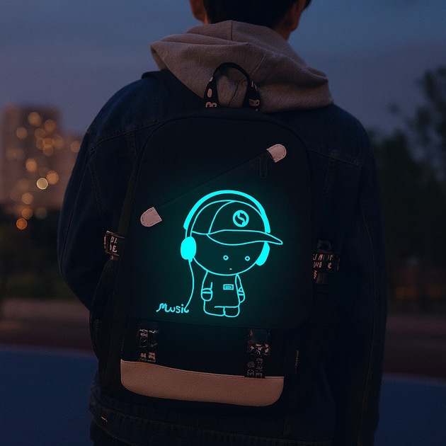 Школьный рюкзак для мальчика с USB, (46х30х15 см) FORTNITE / Светящийся подростковый рюкзак для школы - изображение 2