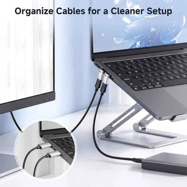 Адаптер Cable Matters Type-C Right Angle, 40Gbps, 4K@240Hz, 240Вт, silver (201337) - Фото 8 Адаптер Cable Matters Type-C Right Angle, 40Gbps, 4K@240Hz, 240Вт, silver (201337) - изображение 8