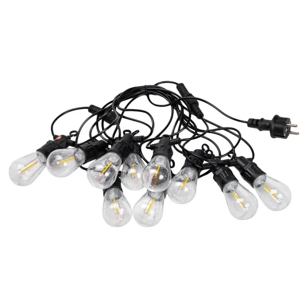 Ретро гирлянда GarlandoPro 5 м на 10 LED ламп E27 уличная и интерьерная желтый свет 220 В IP43 - изображение 10