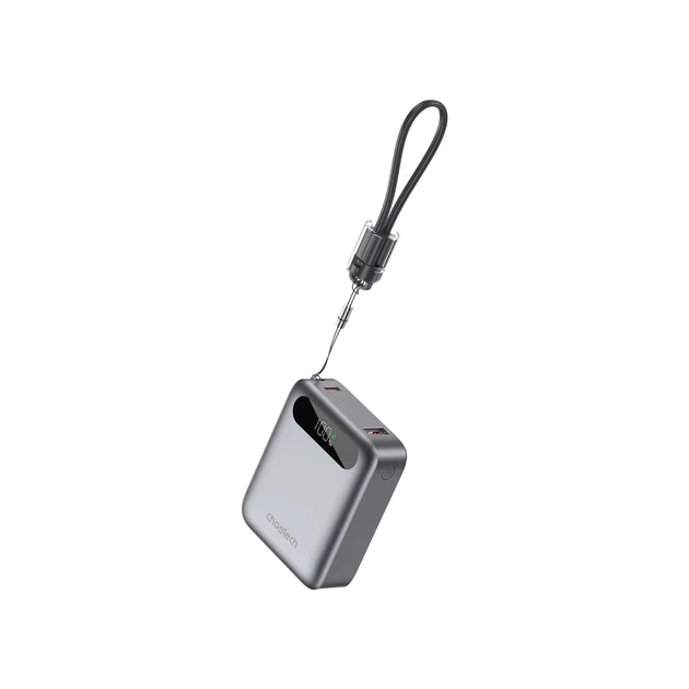 Батарея універсальна Choetech 10000mA, 22.5W, PD, QC, grey (B860-CCGY) - Фото 3 Батарея універсальна Choetech 10000mA, 22.5W, PD, QC, grey (B860-CCGY) - зображення 3
