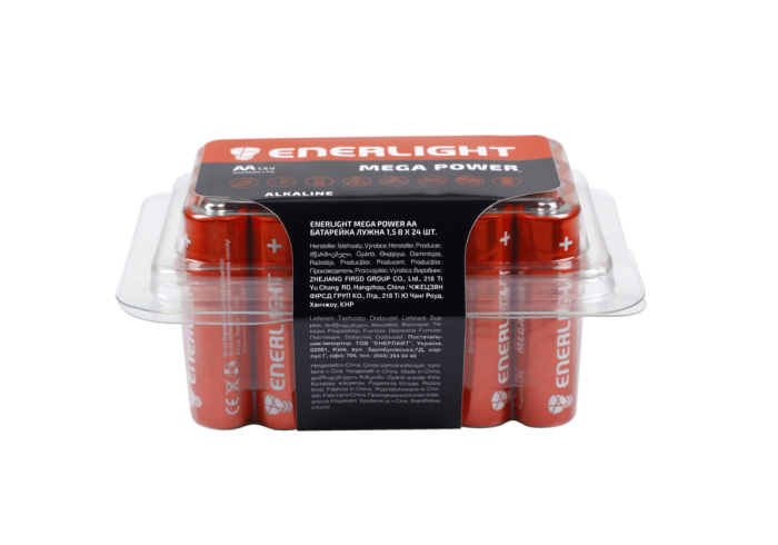Батарейка пальчик ENERLIGHT MEGA POWER AA 1.5V бокс 24 шт. - изображение 2