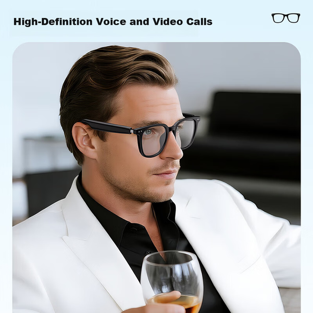 Навушники SE SOBAST S-G9Pro AI Smart Bluetooth Glasses Wireless OWS Blue - зображення 3