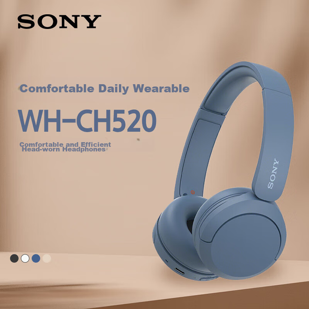 Навушники Sony WH-CH520 Blue - Фото 2 Навушники Sony WH-CH520 Blue - зображення 2