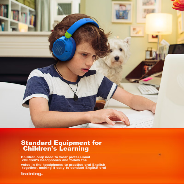 Наушники детские JBL JR460NC Wireless ANC Blue (6925281986185) - изображение 2