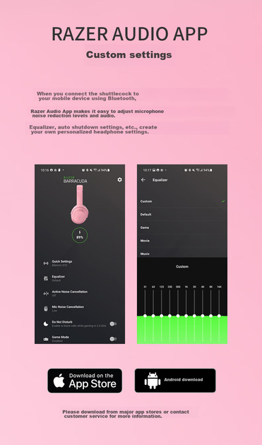 Наушники Razer Barracuda Pink - Фото 4 Наушники Razer Barracuda Pink - изображение 4