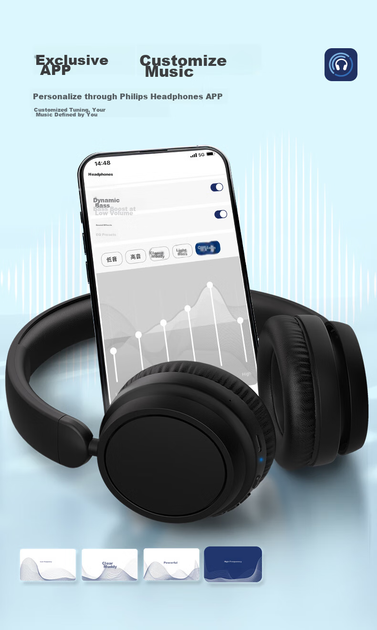 Наушники Philips TAH5209 Wireless ENC Black (4895229142473) - изображение 6