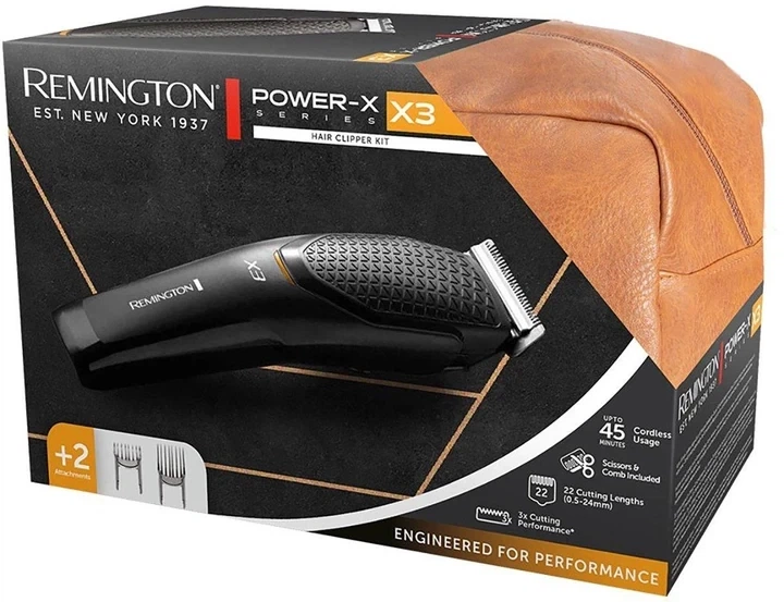 Машинка для стриження волосся Remington Power X3 Hair Clipper HC3000GP - Фото 5 Машинка для стриження волосся Remington Power X3 Hair Clipper HC3000GP - зображення 5