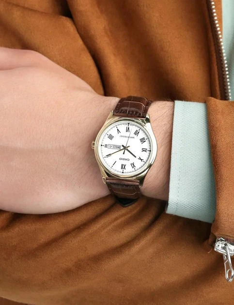Мужские часы Casio MTP-V006GL-7B белый циферблат - изображение 4