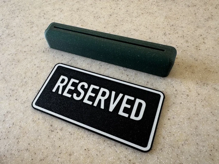 Настільна табличка «RESERVED». AnyFormLab (12шт) - Фото 1 Настільна табличка «RESERVED». AnyFormLab (12шт) - изображение 1