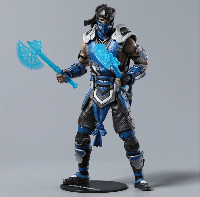 Коллекционная фигурка Mortal Kombat Sub-Zero / Саб-Зиро – экшн-фигура 18 см с аксессуарами, ледяными топорами и подставкой / Action Figure MK / подарок фанатам игры Mortal Kombat - Фото 3 Коллекционная фигурка Mortal Kombat Sub-Zero / Саб-Зиро – экшн-фигура 18 см с аксессуарами, ледяными топорами и подставкой / Action Figure MK / подарок фанатам игры Mortal Kombat - изображение 3