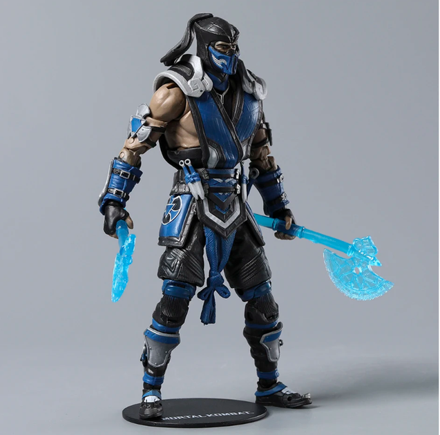 Коллекционная фигурка Mortal Kombat Sub-Zero / Саб-Зиро – экшн-фигура 18 см с аксессуарами, ледяными топорами и подставкой / Action Figure MK / подарок фанатам игры Mortal Kombat - Фото 9 Коллекционная фигурка Mortal Kombat Sub-Zero / Саб-Зиро – экшн-фигура 18 см с аксессуарами, ледяными топорами и подставкой / Action Figure MK / подарок фанатам игры Mortal Kombat - изображение 9