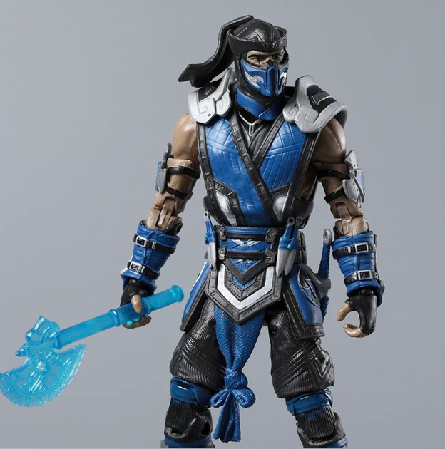 Коллекционная фигурка Mortal Kombat Sub-Zero / Саб-Зиро – экшн-фигура 18 см с аксессуарами, ледяными топорами и подставкой / Action Figure MK / подарок фанатам игры Mortal Kombat - Фото 10 Коллекционная фигурка Mortal Kombat Sub-Zero / Саб-Зиро – экшн-фигура 18 см с аксессуарами, ледяными топорами и подставкой / Action Figure MK / подарок фанатам игры Mortal Kombat - изображение 10