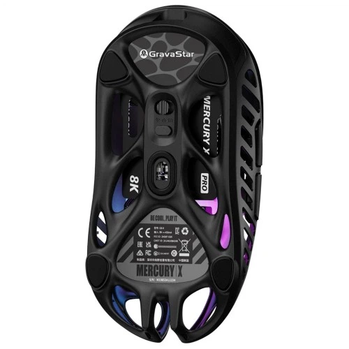 Мышка GravaStar Mercury X Wireless/Bluetooth/USB Black (GSX_BLK) GravaStar GSX_BLK 1073055 - изображение 5